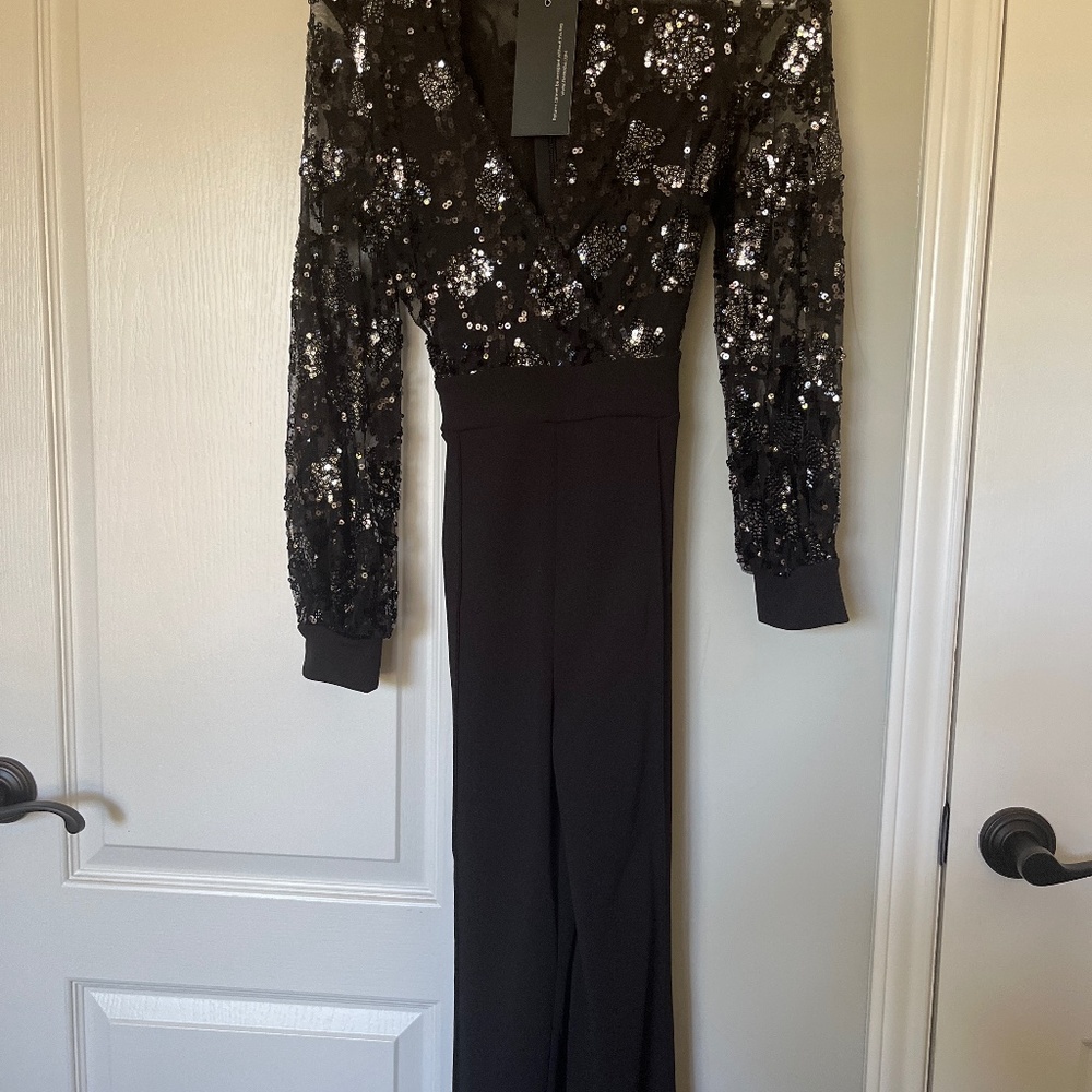 Sequin Black jumpsuit